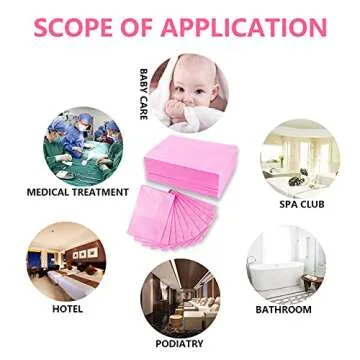 Massage Disposable Sheets,Disposable Sheets Spa Massage Table Breathable Bed Cover Non-Woven Fabric 70" x 31.5"（20 Pcs ）