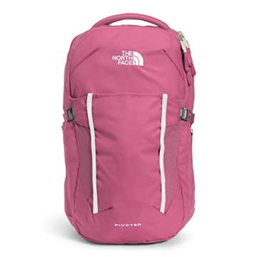 THE NORTH FACE Women's Pivoter Everyday Laptop Backpack, Red Violet/TNF White, One Size