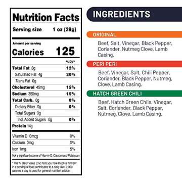 Droewors - Dried Beef Sausage - 8 oz