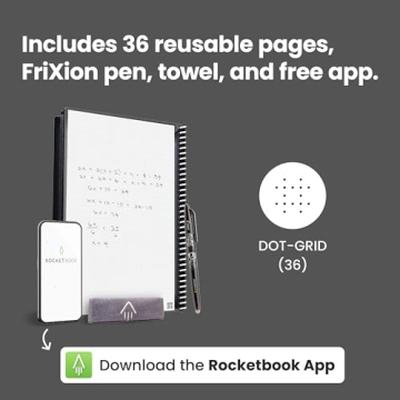 Revolutionary Rocketbook Core Reusable Notebook for Creators