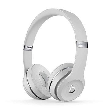Beats Solo3 Wireless Headphones – Satin Silver (Renewed) with 40 Hours Battery