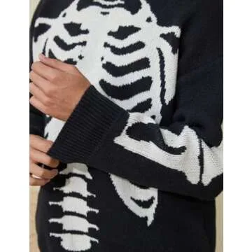 Yimoon Oversized Graphic Knitted Sweater for Men