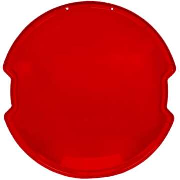 KL Outdoor 26” Red Snow Saucer – Plastic Disc Sled with Handles for Thrilling Rides with Family and Friends – Snowflake Design Perfect for Snowy, Downhill Sledding Fun