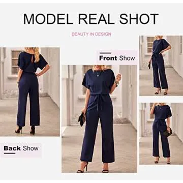 Elegant Asyoly Womens Casual Summer Jumpsuit