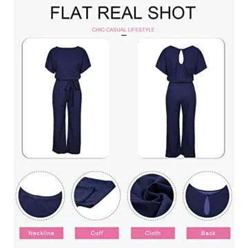 Elegant Asyoly Womens Casual Summer Jumpsuit