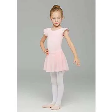 MdnMd Ballet Leotards for Girls Toddler Dance Ballerina Leotard Outfit with Skirt Dresses Tutu (Ball...