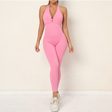 MNNFVC Women's Stylish Yoga Jumpsuit for Comfort and Fit