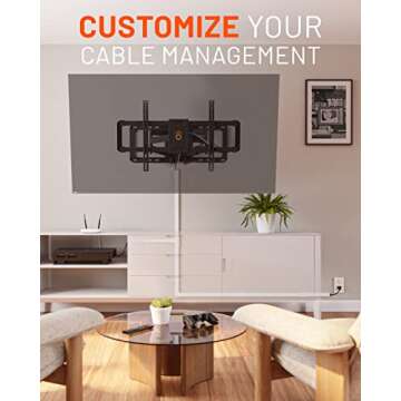 ECHOGEAR Cord Cover Kit - Easy Peel & Stick Cable Organizer