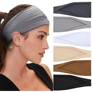 Huachi Workout Headbands for Women - Stylish, Versatile, and Comfortable Non-Slip Hair Bands