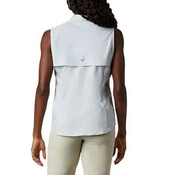 Columbia Women's PFG Tamiami Sleeveless Shirt, Cirrus Grey, Medium