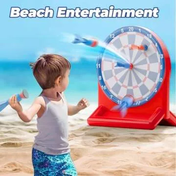 iPlay, iLearn Kids Swimming Pool Toys, Inflatable Floating Dart Board Water Game, Toddler Indoor Outdoor Yard Playset, Cool Summer Family Party Birthday Gift 3 4 5 6 7 8 10 12 Years Old Boys Girl Teen