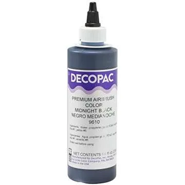 DecoPac Midnight Black Airbrush Food Coloring 8 Fl Oz