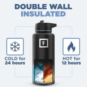 IRON °FLASK 3 Lids Insulated Water Bottle - 32 oz