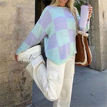 Women’s Casual Long Sleeve Knitted Oversized Sweaters Featuring Trendy Styles and Comfort
