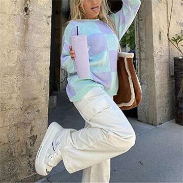 Chic Women’s Oversized Knitted Pullover Sweater for Fall