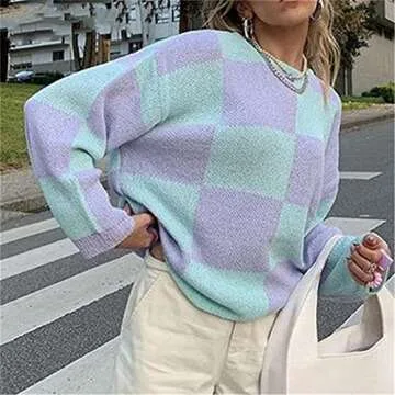 Chic Women’s Oversized Knitted Pullover Sweater for Fall