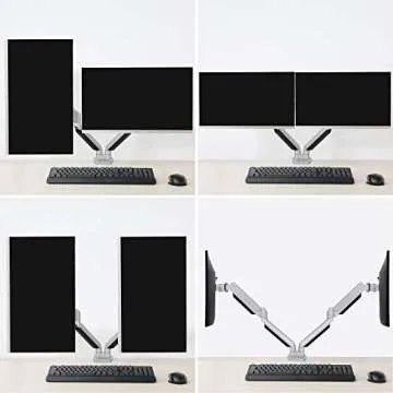 MOUNTUP Dual Monitor Desk Mount for 17-32 Inch Screens