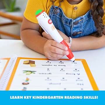 Educational Insights Hot Dots Let's Learn Kindergarten Reading Classroom Bundle4 Pack- Learn to Read Kindergarten Workbook with Interactive Pen, Ages 3+