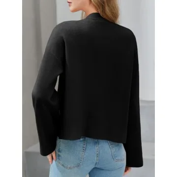 Saodimallsu Women's Trendy V Neck Cardigan with Pockets