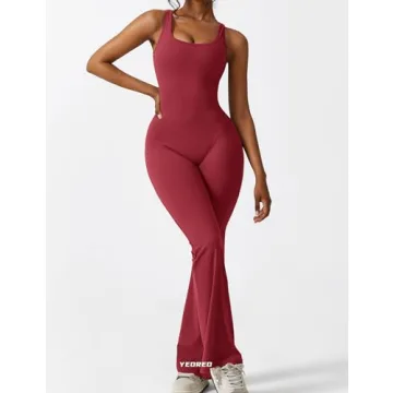 YEOREO Flared Jumpsuit for Women | Sexy Backless Design