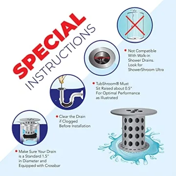 TubShroom Drain Protector for Clog-Free Showers