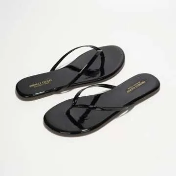 Project Cloud Vegan Leather Flip Flops for Women - Stylish Comfort