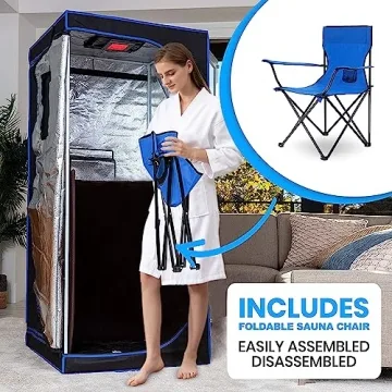 ZONEMEL Portable Infrared Sauna for Home Detox and Relaxation