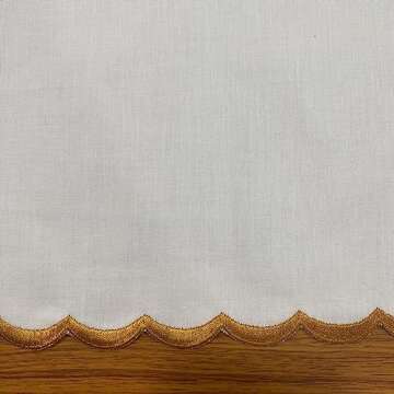 Elegant Ridhi White and Goldenrod Yellow Cotton Napkins