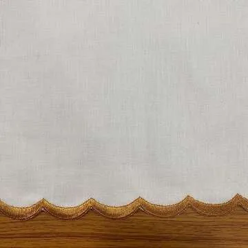 Elegant Ridhi White and Goldenrod Yellow Cotton Napkins