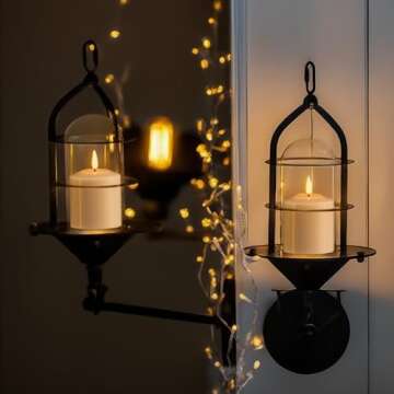 GenSwin Flameless Pillar Candles Flickering with Timer, Battery Operated Real Wax LED Votive 3D Wick...