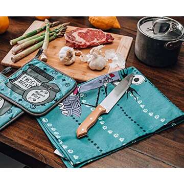 The Nightmare Before Christmas Jack and Sally Cotton Hand Towels, Set of 2 | Quick Dry Wash Cloths Bath Set Collection | Official Disney Home Decor For Kitchen, Bathroom