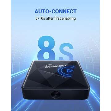 OTTOCAST U2Air Pro Wireless CarPlay Adapter for iPhone - 2025 Wired to Wireless CarPlay Dongle - Dual-Band WiFi, Low Latency, Online Update, Plug Play for Factory OEM Wired CarPlay Cars