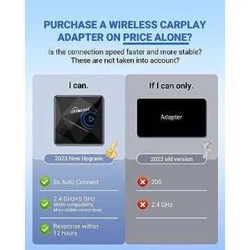 OTTOCAST U2Air Pro Wireless CarPlay Adapter for iPhone - 2025 Wired to Wireless CarPlay Dongle - Dual-Band WiFi, Low Latency, Online Update, Plug Play for Factory OEM Wired CarPlay Cars