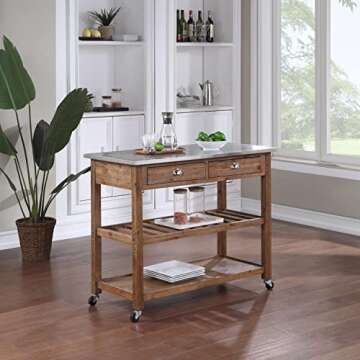 Explore the Boraam Sonoma Kitchen Cart for Your Kitchen Needs