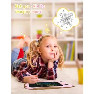 TECJOE 8.5 inch Owl LCD Drawing Tablet for Kids