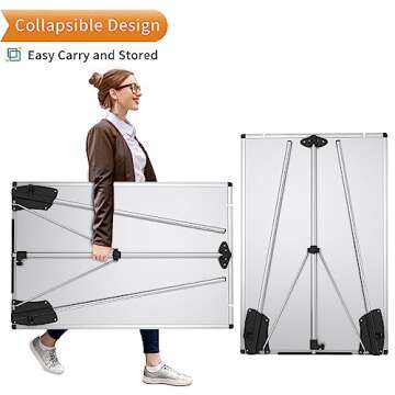 VIZ-PRO Portable Magnetic Easel Dry Erase Board