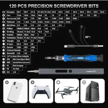 STREBITO Mini Electric Screwdriver Set - 144 Tools