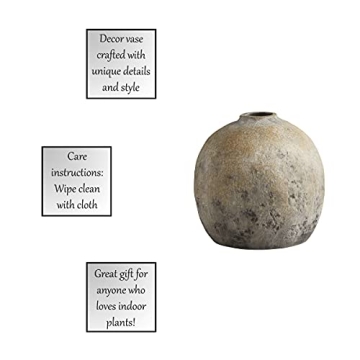Textured Ceramic Bud Vase Small Beige Home Décor
