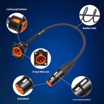 Devinal XLR Pass Through Cable for Seamless Audio Connection