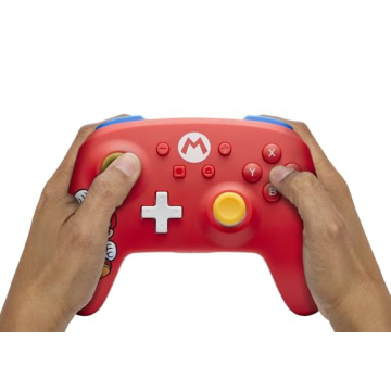 PowerA Wireless Controller for Nintendo Switch - Mario Joy, Switch Lite/Switch-OLED Model