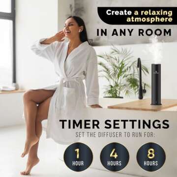 Signature Scents - Waterless Essential Oil Hotel Scent Diffuser - Cold-Air Diffuser Machine - 1000 sq. ft. Coverage - Waterless Air Diffuser for Home, Office & Hotel (Black)