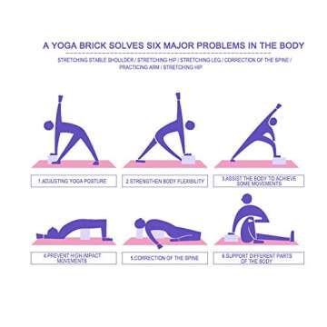 High Density Yoga Blocks for Support and Flexibility