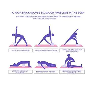 High Density Yoga Blocks for Support and Flexibility