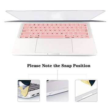 iCasso Compatible with MacBook Pro 13 inch Case 2024 2023 2022-2016, M2 M1 A2338 A2251 A2289 A2159 A1989 A1708 A1706, Protective Hard Shell Case+Keyboard Cover+Screen Protector,Abstract Scenery