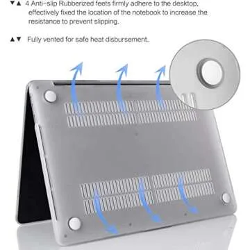 iCasso Compatible with MacBook Pro 13 inch Case 2024 2023 2022-2016, M2 M1 A2338 A2251 A2289 A2159 A1989 A1708 A1706, Protective Hard Shell Case+Keyboard Cover+Screen Protector,Abstract Scenery