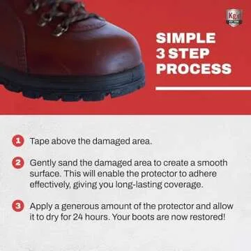 Kg's Boot Guard Brush On Toe Protection – Brush On Liquid for Tough, Long-Lasting Safety Protection on Boots, Made with Kevlar for Strong, Durable Protection (Black, 2 Oz)