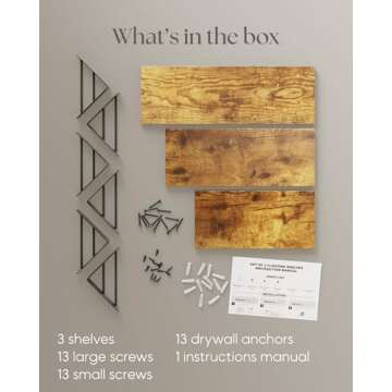 BAYKA Floating Wall Shelves - Stylish Storage & Decor