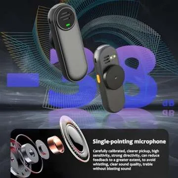 Voice Amplifier Wireless Microphone with 2 Mics for Teachers