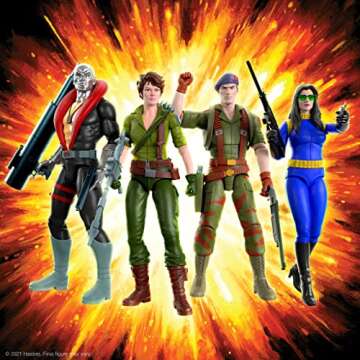 Super7 ULTIMATES! G.I. Joe Lady Jaye - 7" G.I. Joe Action Figure with Accessories Classic Cartoon Collectibles and Retro Toys