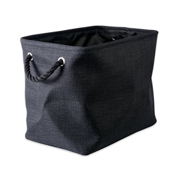 Sturdy DII Collapsible Storage Bin in Black - Versatile Organization Solutions